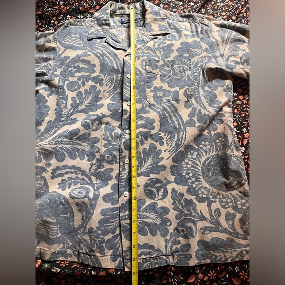 Vintage 90s Polo By Ralph Lauren Floral Hawaiian Button down - Picture 5 of 5